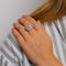 Bague 59 Bague Trilogie Or blanc Diamants 58 Facettes