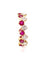 Bague 53 Alliance diamants et rubis 58 Facettes ALL.ZIG.R.
