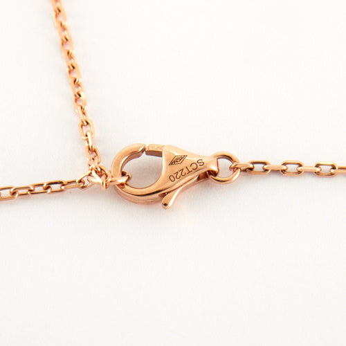 Collier Cartier - Collier "C" or rose et perle de culture Akoya 58 Facettes