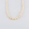 Collier Collier ancien de perles de cultures blanches, fermoir diamants 58 Facettes