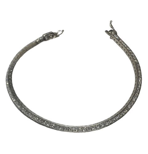 Bracelet Bracelet tennis rivière de 76 diamants 58 Facettes