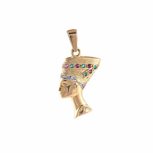 Pendentif Pendentif Tête égyptienne 58 Facettes