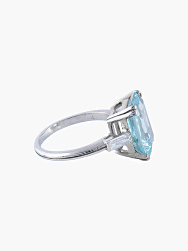 Bague Bague Art Déco Platine Diamants 58 Facettes
