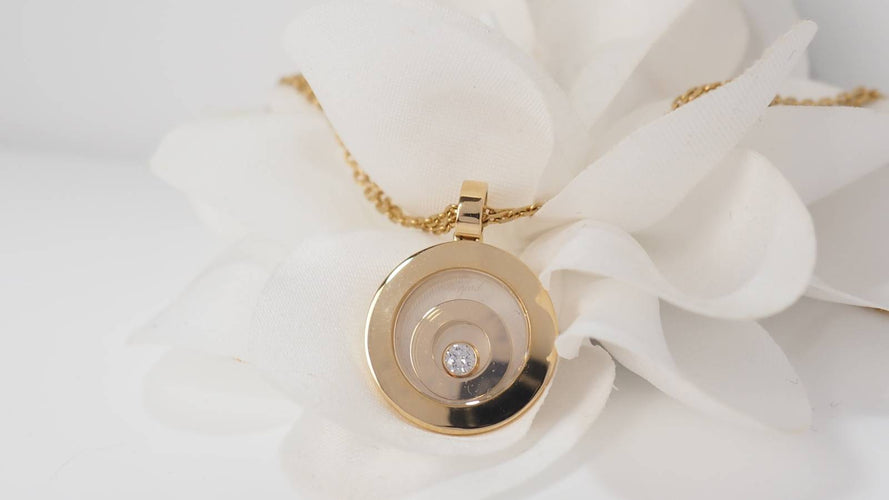 Collier Chopard - collier Happy spirit en or jaune, diamant 58 Facettes 31980