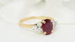 Bague 58 Bague or jaune rubis diamants 58 Facettes 32350