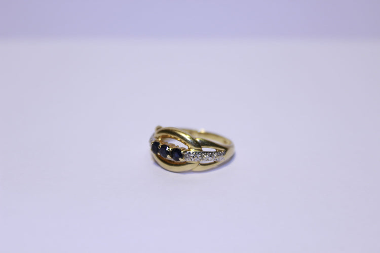 Bague 54 Bague Diamants et Saphirs 58 Facettes
