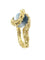 Bague 53 GILBERT ALBERT. Bague or jaune et billes interchangeables 58 Facettes