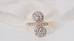 Bague 54.5 Bague Toi et moi en or bicolore et diamants 58 Facettes 31140