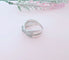 Bague 54 Bague Croisée Or blanc Diamants 58 Facettes AA 1587