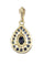 Pendentif Pendentif poire Or jaune Saphir Diamants 58 Facettes 082621