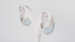 Boucles d'oreilles Boucles d'oreilles aigues marines et diamants 58 Facettes 32153
