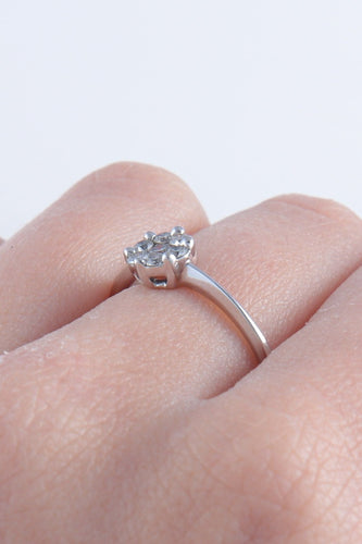 Bague Bague Or Blanc sertie de diamants 58 Facettes