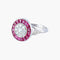 Bague Bague style Art Déco Diamants et Rubis 58 Facettes