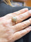 Bague 59 Bague ancienne en or et diamants et perle 58 Facettes
