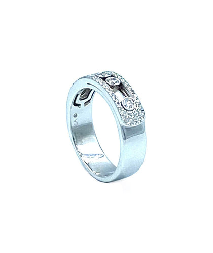 Bague Messika. Bague Move Noa Pavée or blanc et diamants 58 Facettes