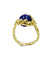 Bague Gilbert Albert. Belle bague Mimosas or jaune et billes interchangeables 58 Facettes