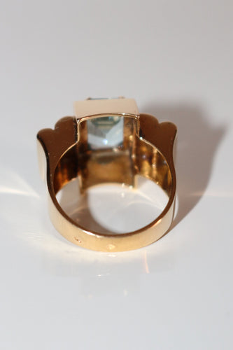 Bague 54 Bague TANK aigue-marine 58 Facettes 542