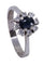 Bague 61 BAGUE MARGUERITE SAPHIR ET DIAMANTS 58 Facettes 073511