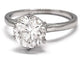 Bague 55 Bague Solitaire Platine Diamant 2 carats 58 Facettes