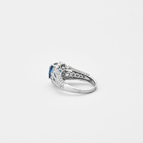 Bague 54 Bague Saphir Ceylan 3cts 58 Facettes