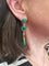 Boucles d'oreilles PENDANTES MALACHITE ET PERLES 58 Facettes 070071