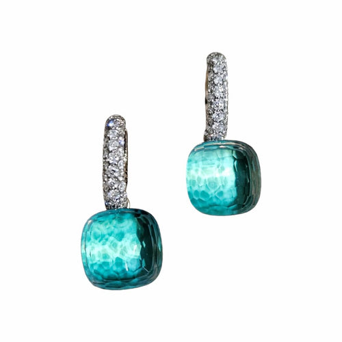 Boucles d'oreilles Pomellato - Boucles d'oreilles Nudo Topaze Diamants 58 Facettes 1-1352/4