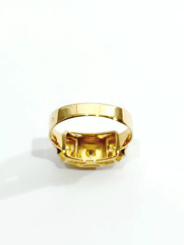 Bague 54 Bague Tank Or Diamants 58 Facettes 3142/1