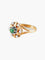 Bague 50 Bague Vintage 2 Ors Emeraude Diamants 58 Facettes