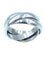 Bague 47 CARTIER. Collection Trinity, alliance or blanc 18K 58 Facettes