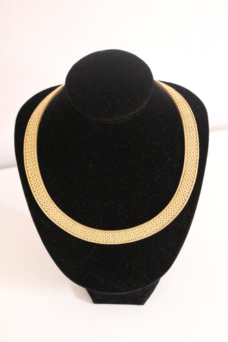 Collier Collier Ras de Cou Rétro Or Jaune Maille Polonaise 58 Facettes 250