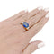 Bague 57 Bague A.Reza en or jaune saphir 6,71 carats et diamants. 58 Facettes 31547