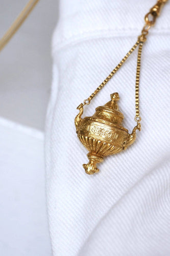 Pendentif Pendentif urne vinaigrette ancien 58 Facettes