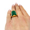 Bague 48 Bague ancienne or rose et jade. 58 Facettes 30831