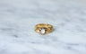 Bague 53 Bague jonc diamant volutes or jaune 58 Facettes