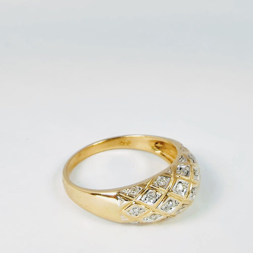 Bague Bague en or jaune et diamants 58 Facettes 5580