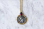 Collier Sautoir grenat et pièce romaine Déesse Diane 58 Facettes