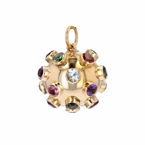 Pendentif Pendentif spoutnik or et pierres fines 58 Facettes 23-213