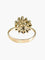 Bague Or Jaune / 52 BAGUE "FLEUR" OR & oxydes de zirconium 58 Facettes BO/220004 STA