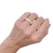Bague 56 Alliance tour complet or jaune, diamants. 58 Facettes 32326