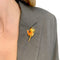 Broche Broche "Oiseau Huppé" or jaune, émeraude, émail. 58 Facettes 31613
