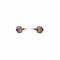 Boucles d'oreilles Boucles d’oreilles dormeuses or jaune et blanc motif hexagone pierre blanche 58 Facettes