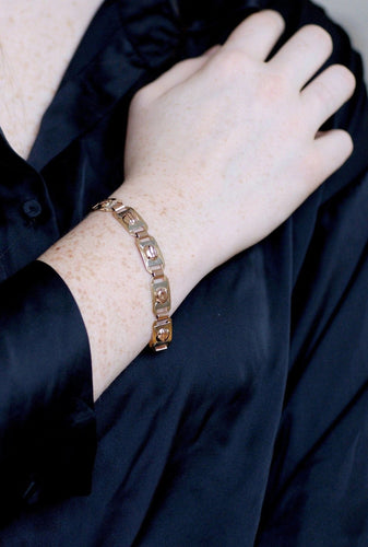 Bracelet Bracelet Art Déco trois ors 58 Facettes