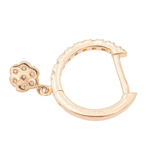 Boucles d'oreilles Ginette NY Boucles d'oreilles Créole Be Mine Solo Or rose Diamant 58 Facettes 2595535CN