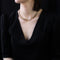 Collier Collier ancien en or gourmette en chute 58 Facettes 23-088