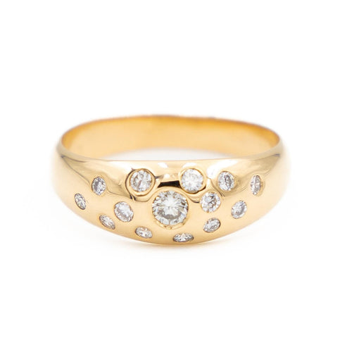 Bague 53 Bague Jonc Or jaune Diamant 58 Facettes 1589375CN