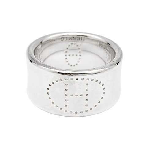 Bague 53 Bague Hermès "Eclipse Ruban" en argent. 58 Facettes 30731