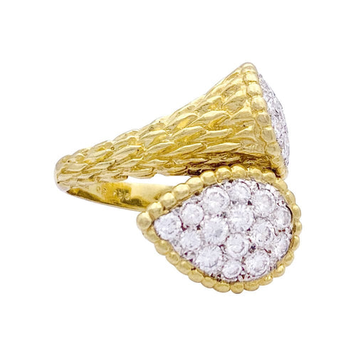 Bague 53 Bague Boucheron vintage "Serpent Bohème" or jaune, platine, diamants. 58 Facettes 33569