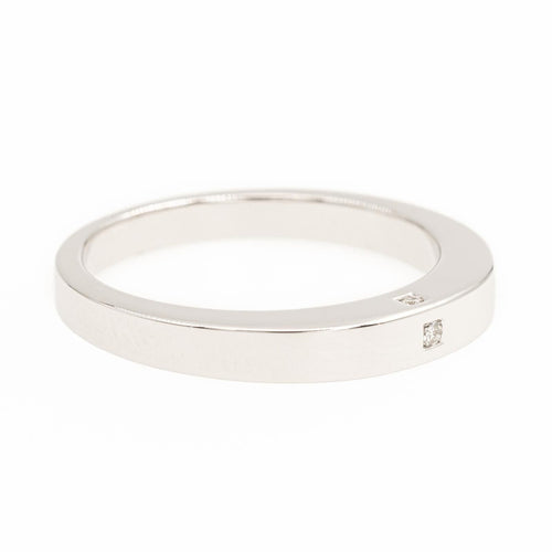 Bague 63 Bague Alliance Or blanc Diamant 58 Facettes 2090704CN