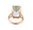 Bague BAGUE "SOUVERAINE" OR JAUNE & AIGUE-MARINE 58 Facettes BO/220116