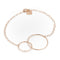 Bracelet Ginette NY Bracelet Tiny Fusion Bracelet Or rose 58 Facettes 2199945CN